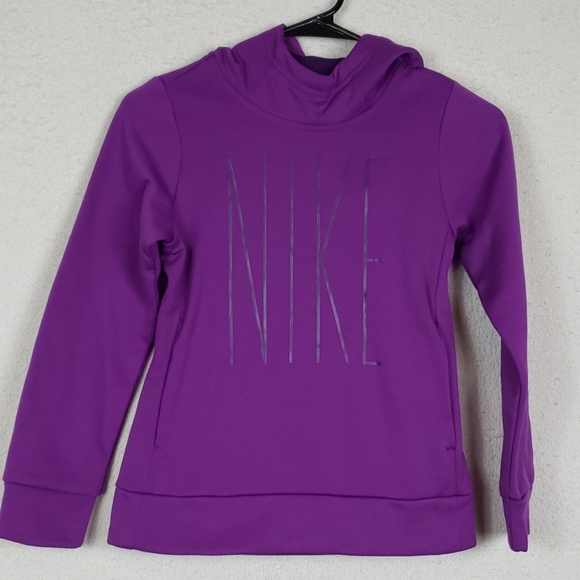 Nike Tops - Nike dri-fit womans purple hoodie size smal